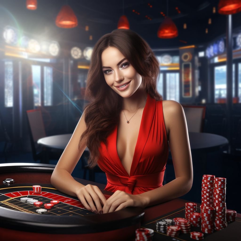 Dealer live kami di studio Ninja vs Samurai, menampilkan dua kartu di meja live draw.sdy